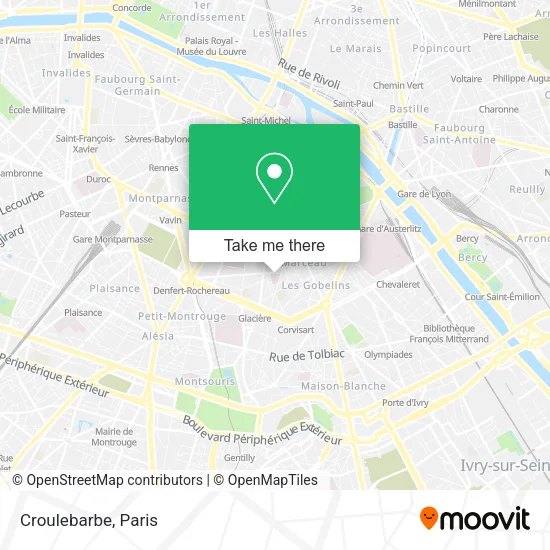 Croulebarbe map