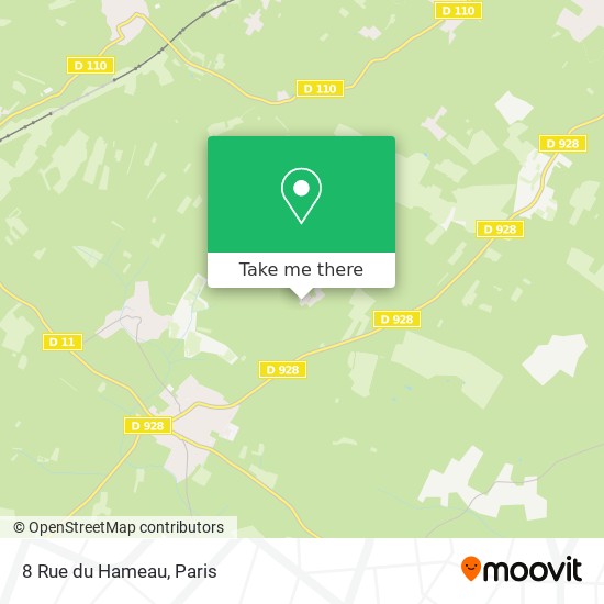 Mapa 8 Rue du Hameau