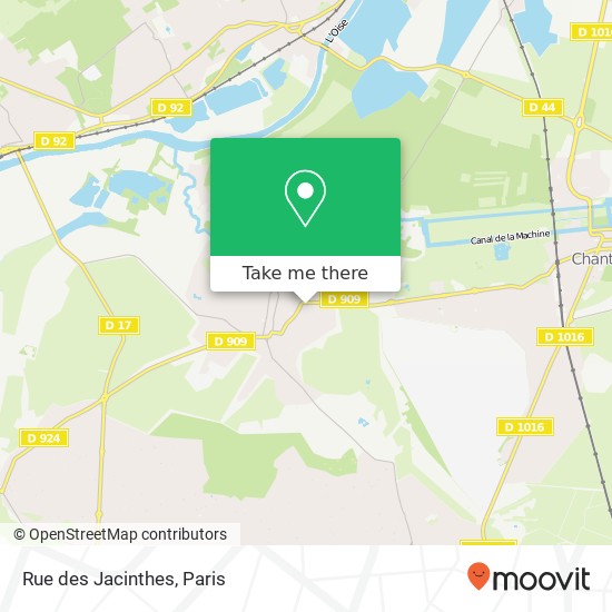 Mapa Rue des Jacinthes