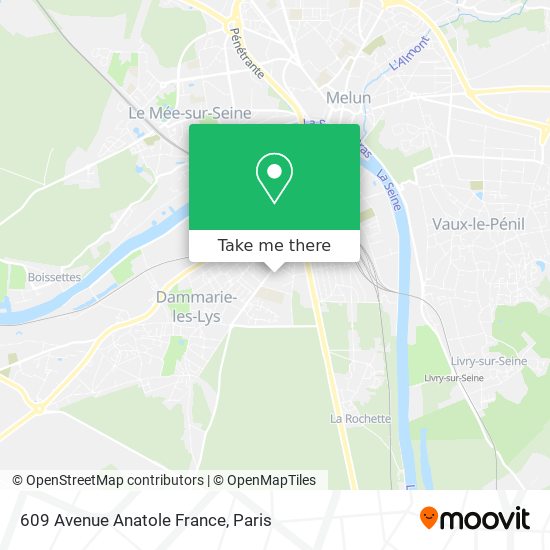 Mapa 609 Avenue Anatole France