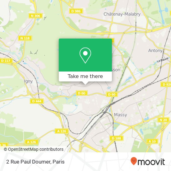 Mapa 2 Rue Paul Doumer