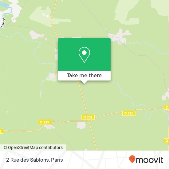 Mapa 2 Rue des Sablons