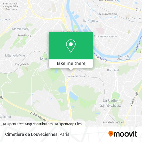Cimetière de Louveciennes map
