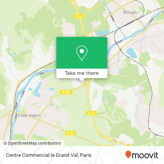 Centre Commercial le Grand Val map