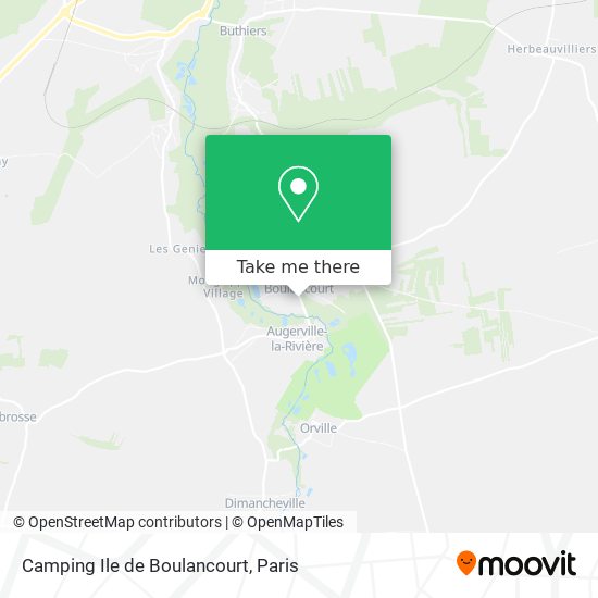 Mapa Camping Ile de Boulancourt