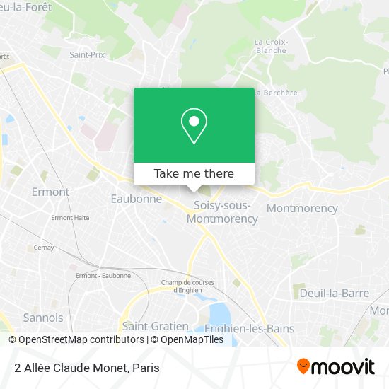 Mapa 2 Allée Claude Monet