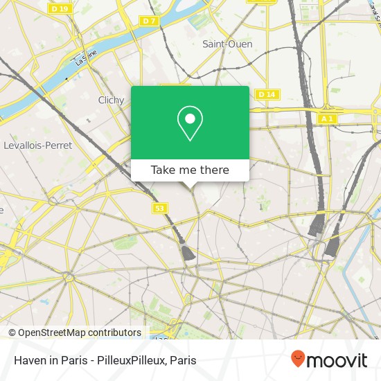 Haven in Paris - PilleuxPilleux map