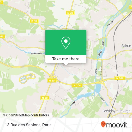 13 Rue des Sablons map