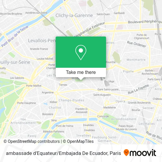 ambassade d'Equateur / Embajada De Ecuador map