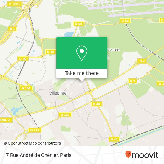 Mapa 7 Rue André de Chénier