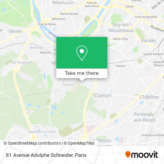 Mapa 81 Avenue Adolphe Schneider