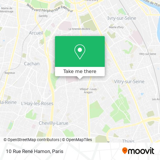 Mapa 10 Rue René Hamon
