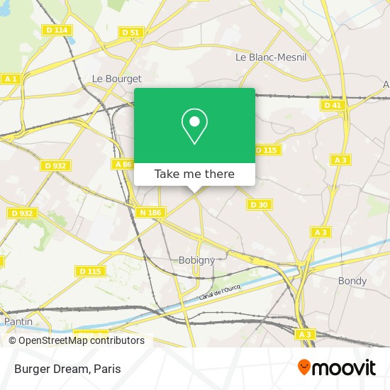 Mapa Burger Dream