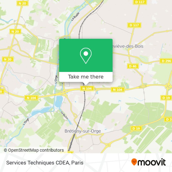 Services Techniques CDEA map