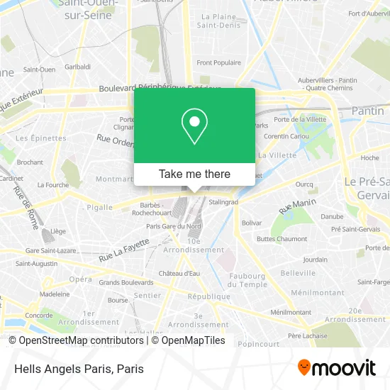 Hells Angels Paris map