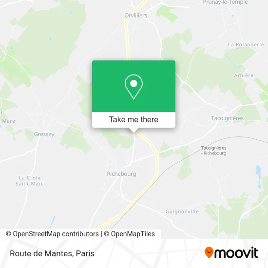 Route de Mantes map