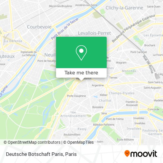 Mapa Deutsche Botschaft Paris