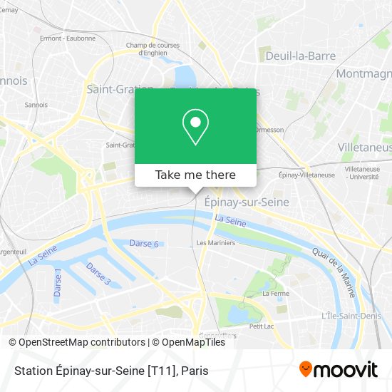 Mapa Station Épinay-sur-Seine [T11]