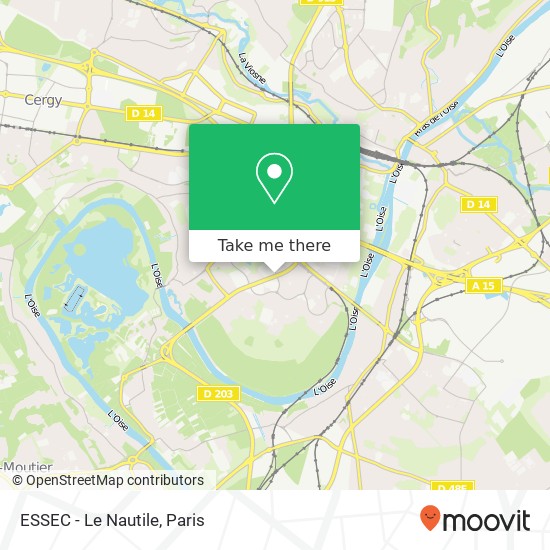 ESSEC - Le Nautile map