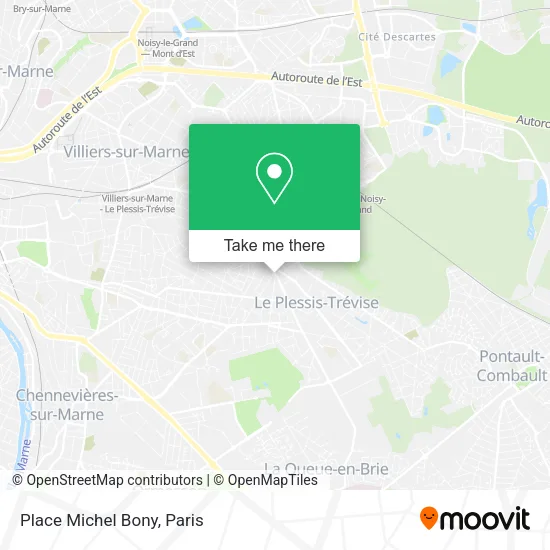 Place Michel Bony map