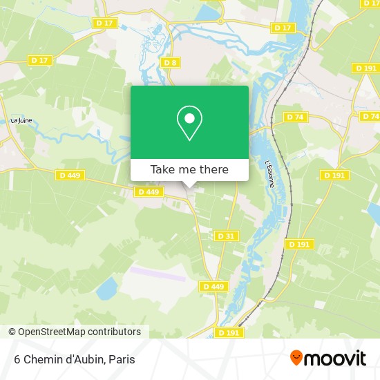 6 Chemin d'Aubin map