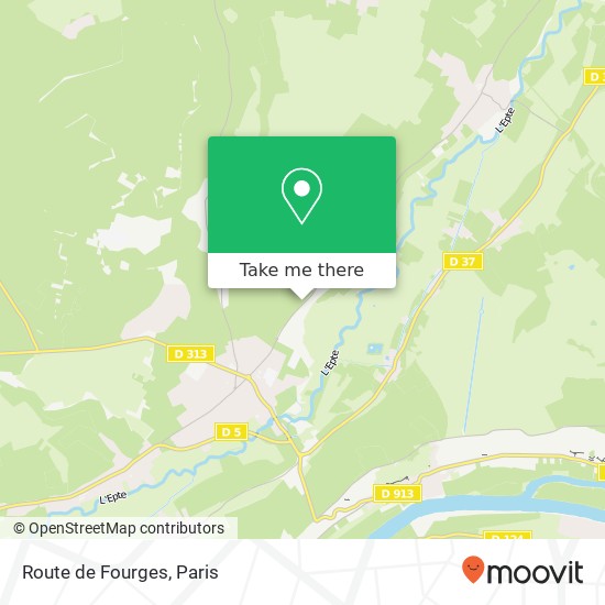 Route de Fourges map