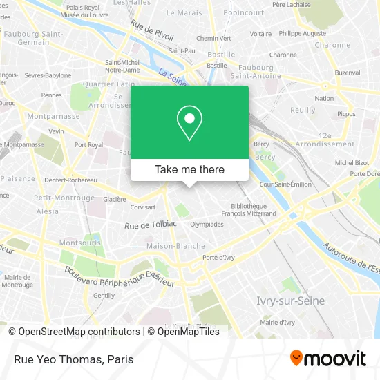 Rue Yeo Thomas map