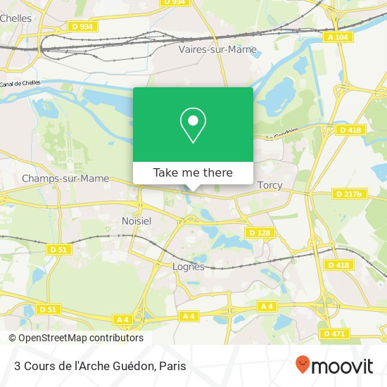 Mapa 3 Cours de l'Arche Guédon