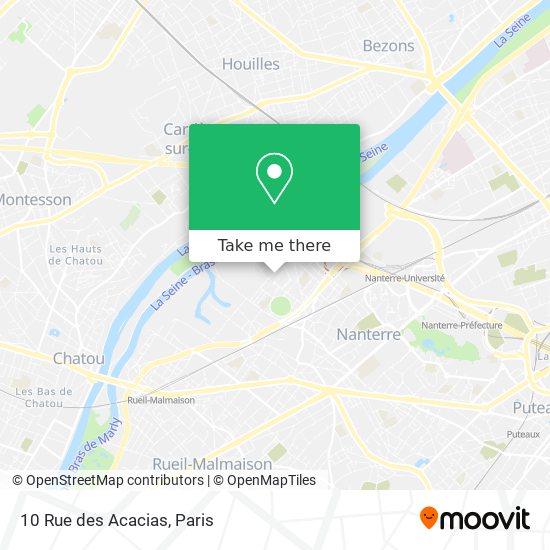 Mapa 10 Rue des Acacias