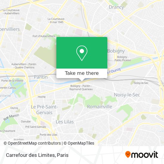 Carrefour des Limites map