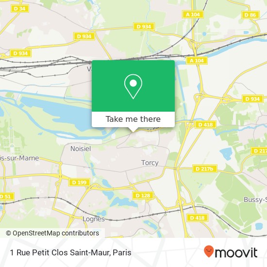 1 Rue Petit Clos Saint-Maur map
