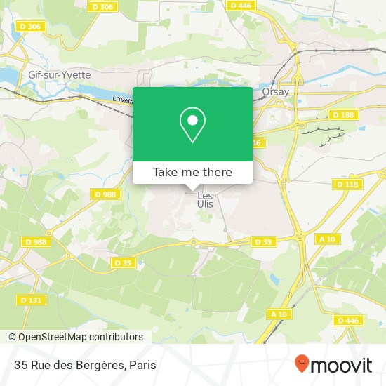 Mapa 35 Rue des Bergères