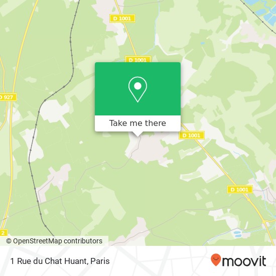 Mapa 1 Rue du Chat Huant