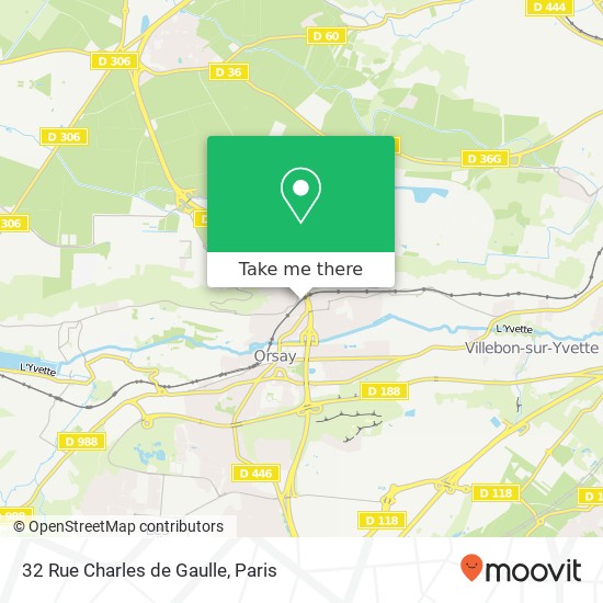 Mapa 32 Rue Charles de Gaulle