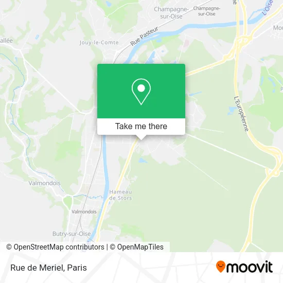 Rue de Meriel map