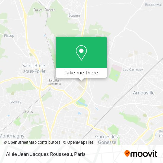 Allée Jean Jacques Rousseau map