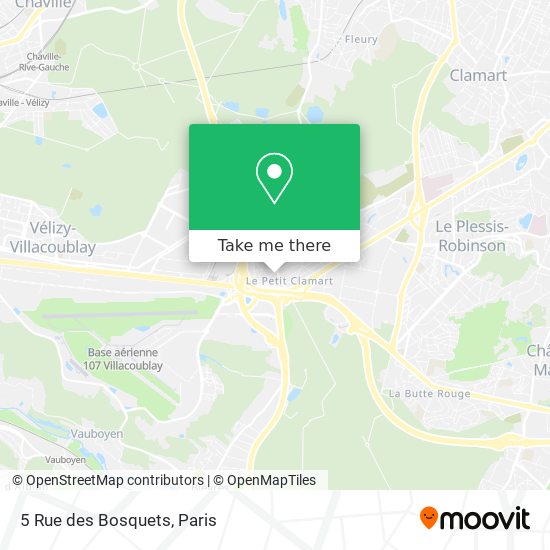 Mapa 5 Rue des Bosquets