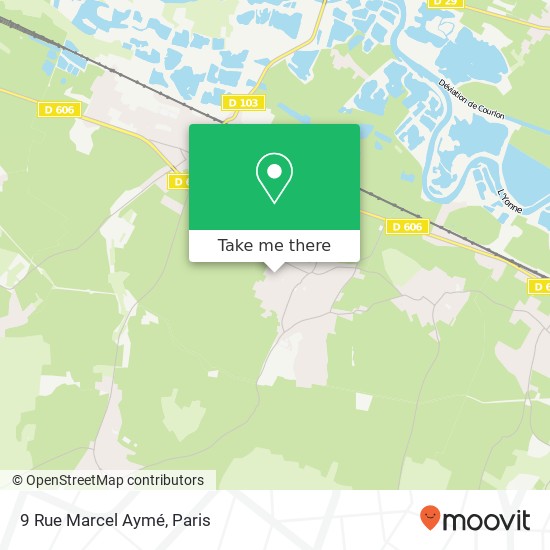 Mapa 9 Rue Marcel Aymé