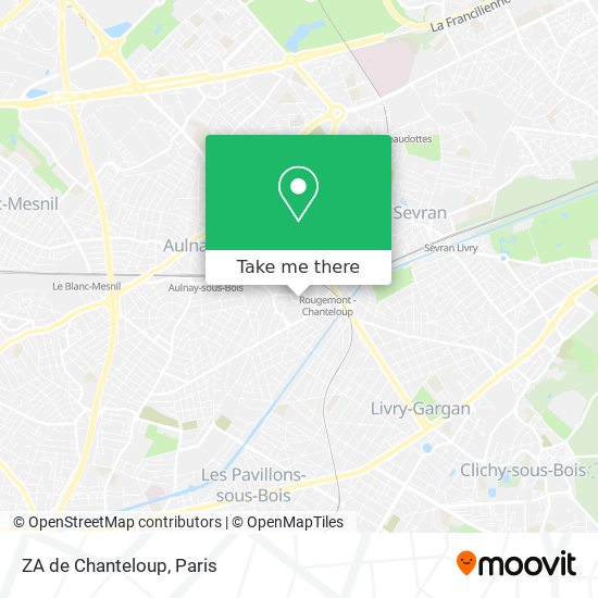 ZA de Chanteloup map
