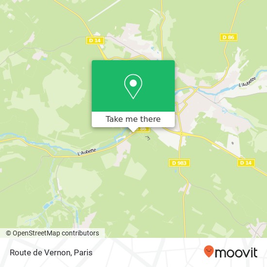 Mapa Route de Vernon