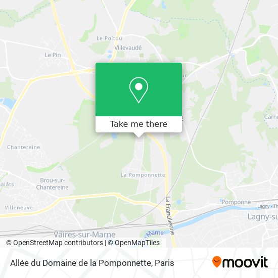 Allée du Domaine de la Pomponnette map