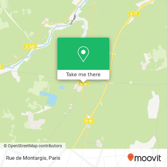 Rue de Montargis map