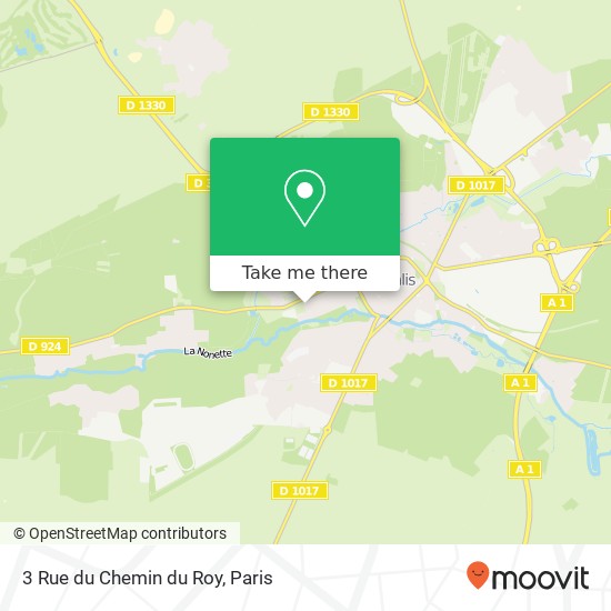 Mapa 3 Rue du Chemin du Roy