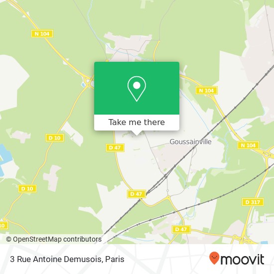 Mapa 3 Rue Antoine Demusois