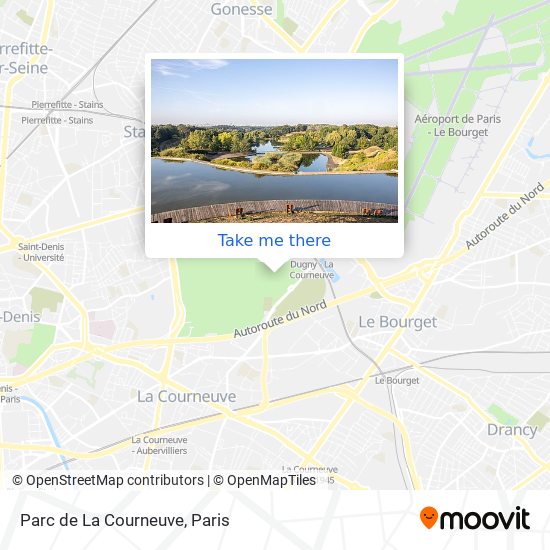 Parc de La Courneuve map