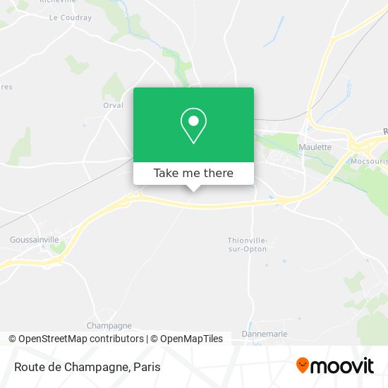 Mapa Route de Champagne