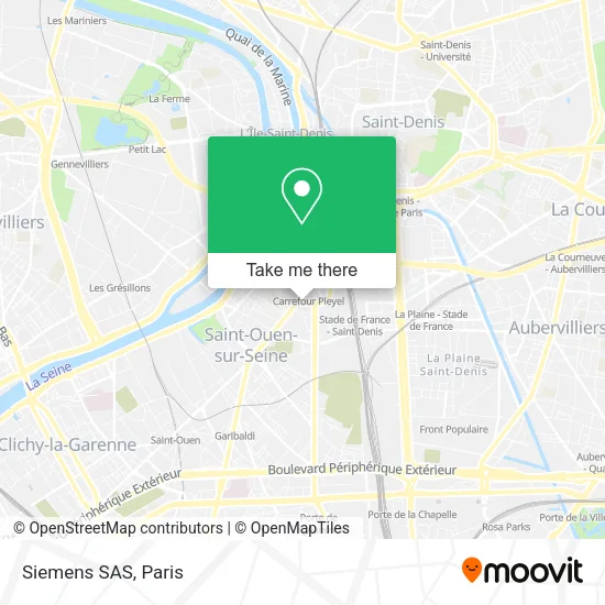 Siemens SAS map