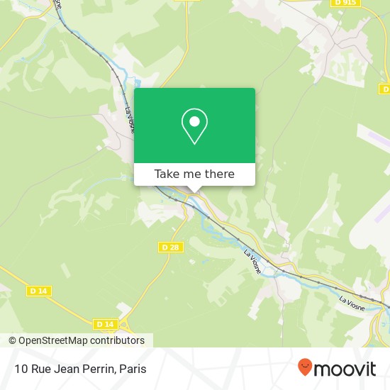 Mapa 10 Rue Jean Perrin