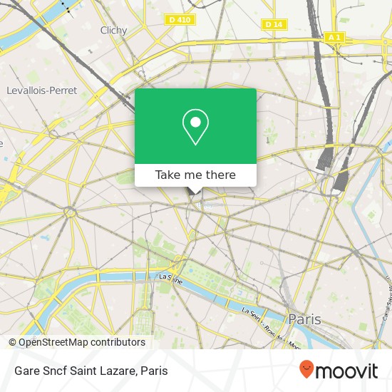 Gare Sncf Saint Lazare map