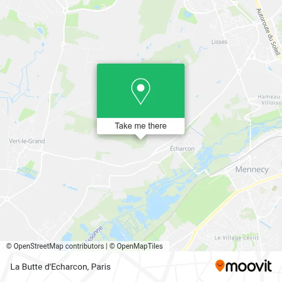 La Butte d'Echarcon map